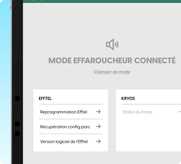 Mode effaroucheur connecté et pilotage des équipements
