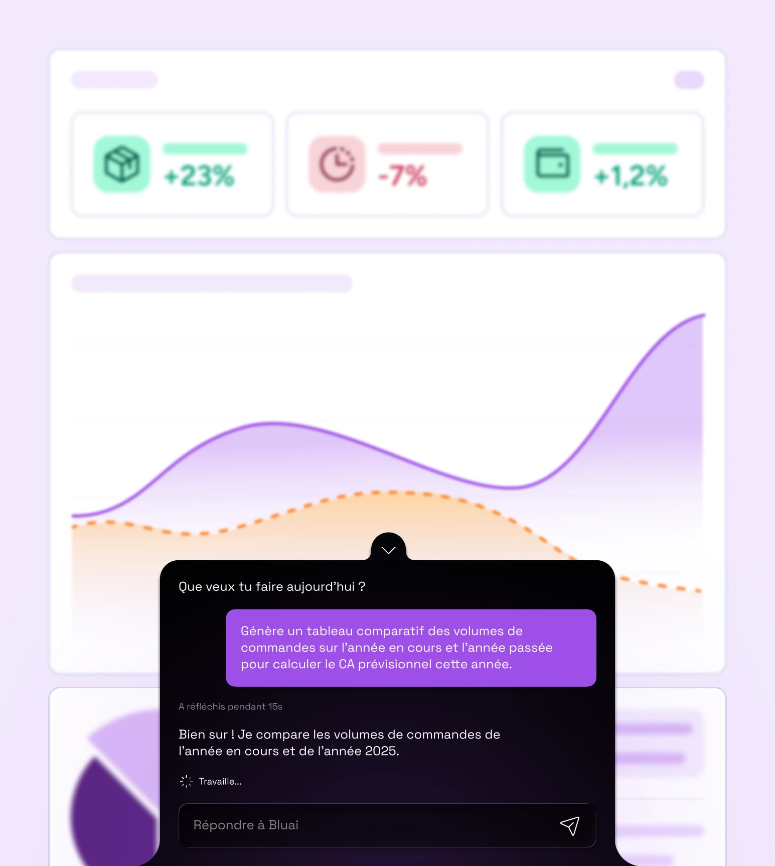 Blue AI — agent IA intégré à une application métier