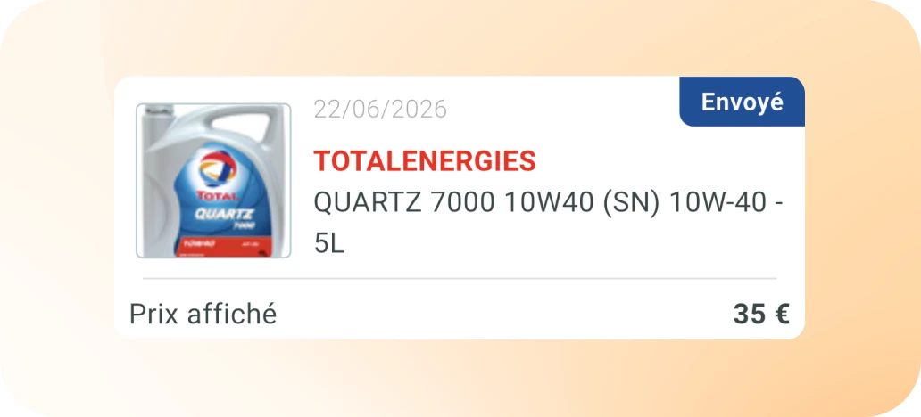 Comparaison des relevés dans le tableau de bord