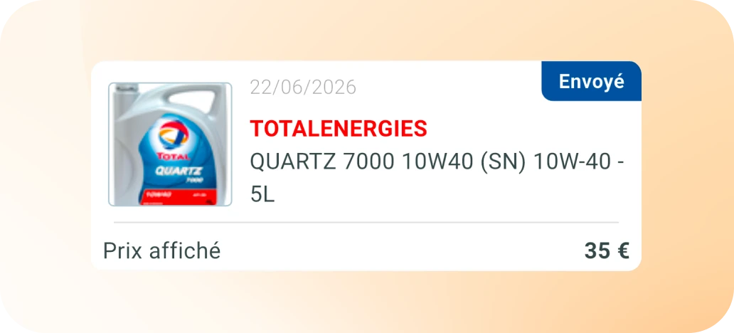 Comparaison des relevés dans le tableau de bord