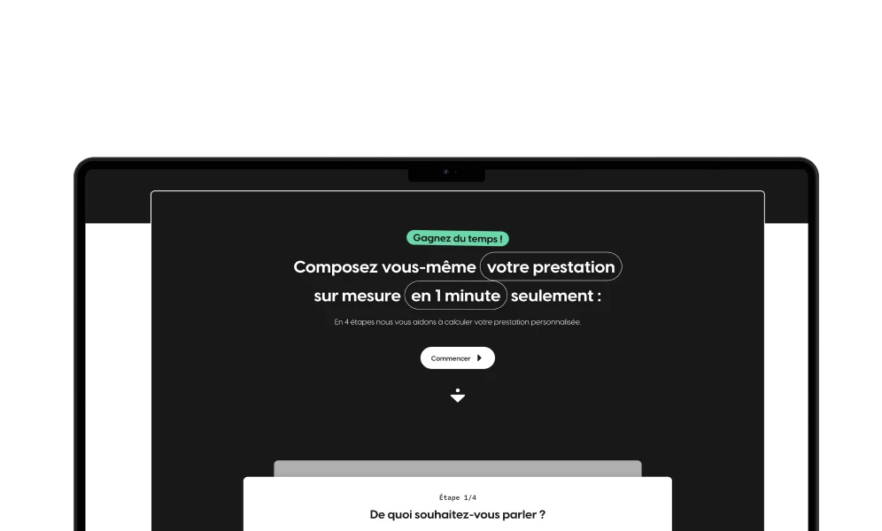 Prisme122 — configurateur de prestation sur mesure