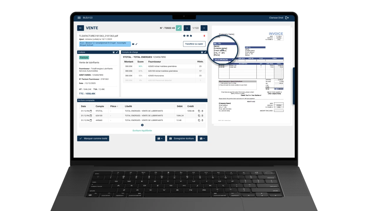 La plateforme Toily sur un ordinateur portable