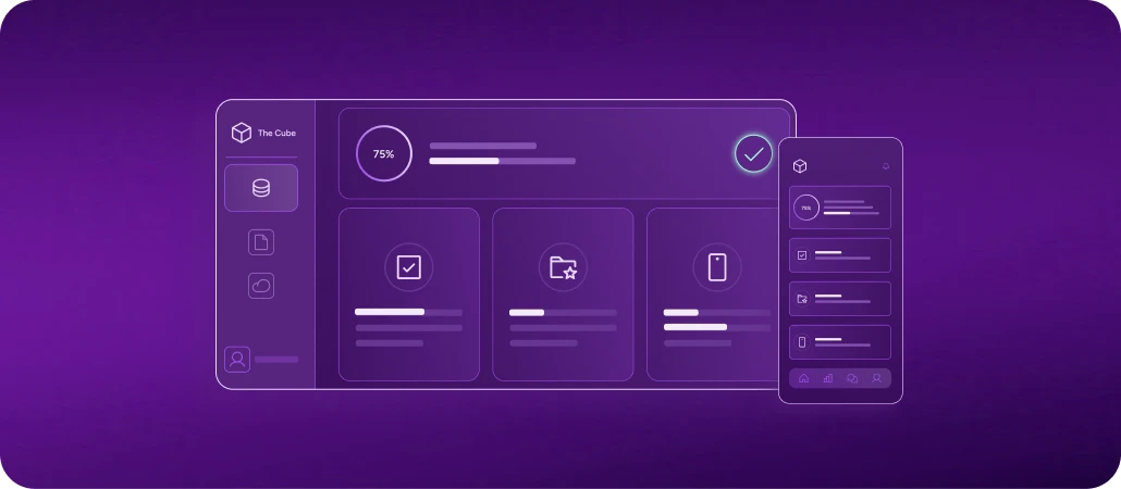 Une plateforme interne et sa version mobile, avec un assistant qui guide l’utilisateur