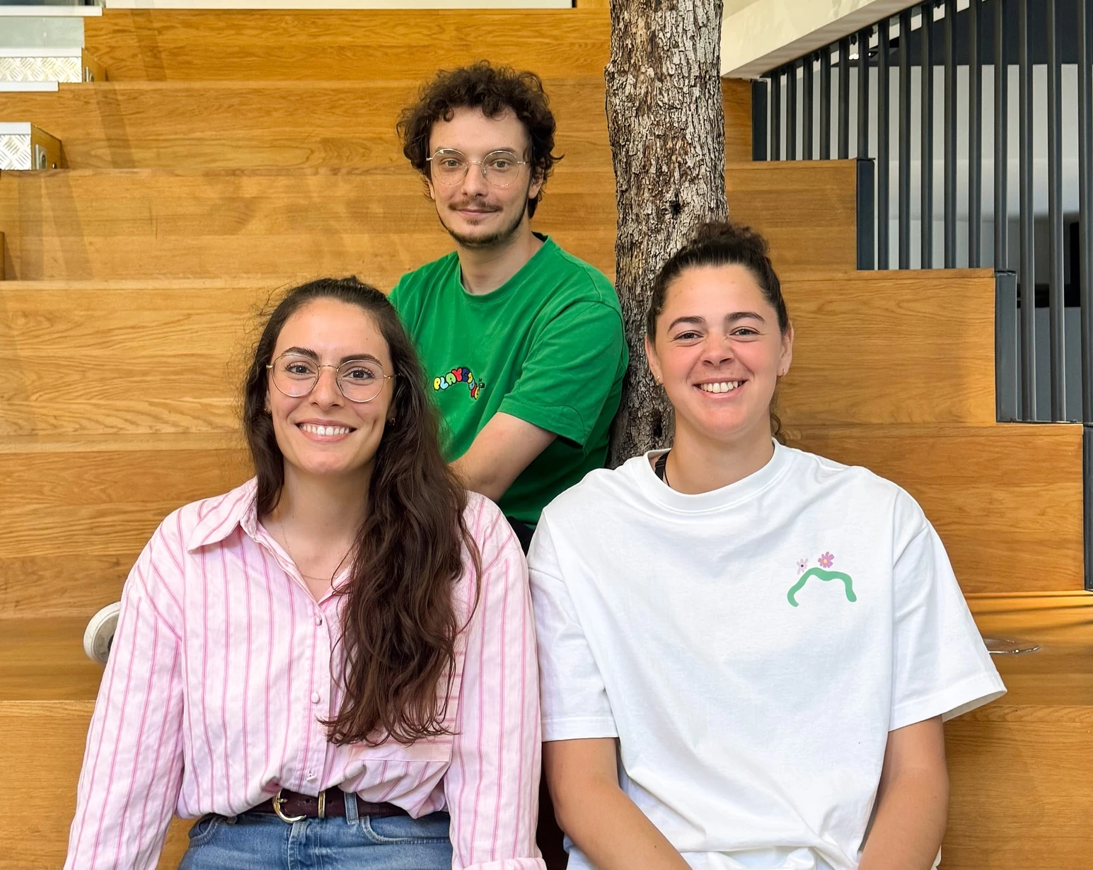 Trois membres de l’équipe UX/UI de Bleu122