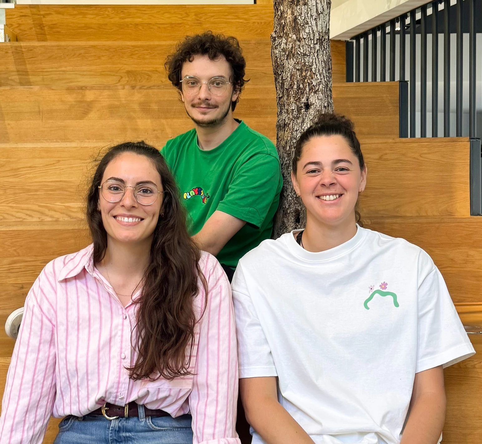 Trois membres de l’équipe UX/UI de Bleu122