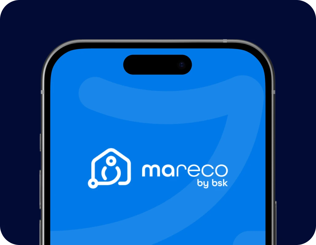 L’application mareco sur un téléphone