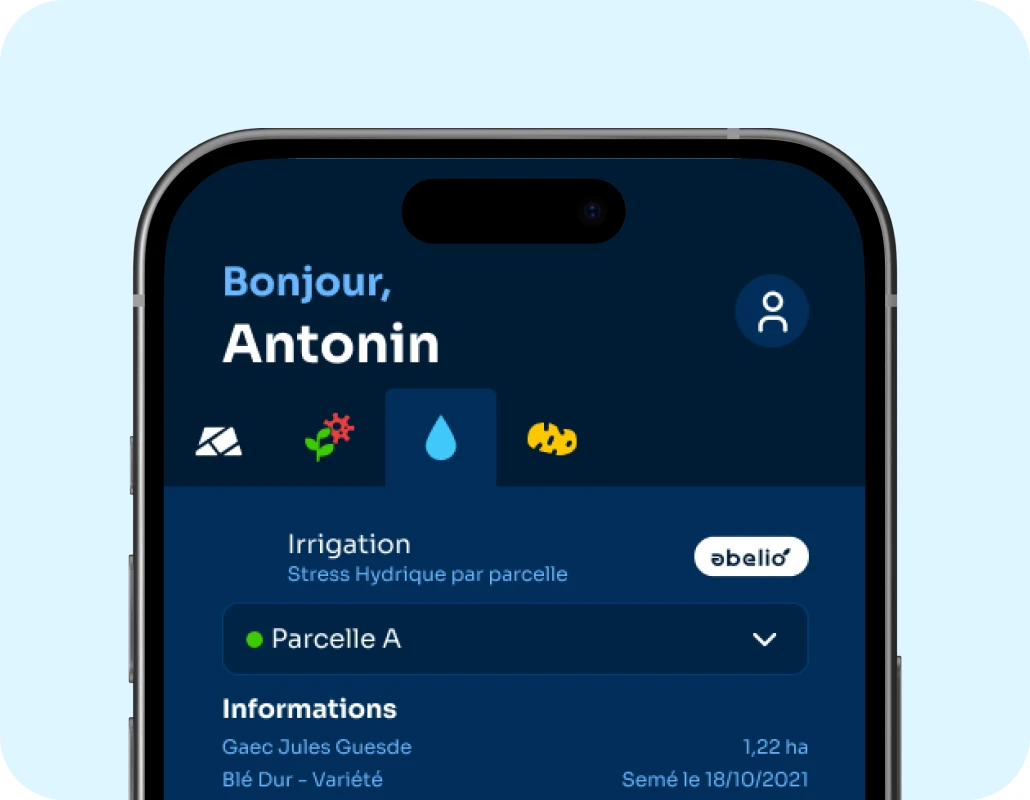 L’application Abelio Tour de Plaine sur un téléphone
